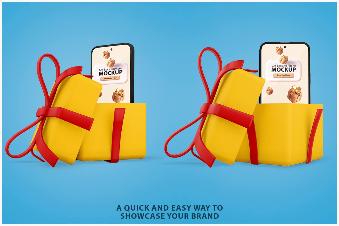 图片[4]-Phone Inside Gift Box Mockup（067725）-技能树